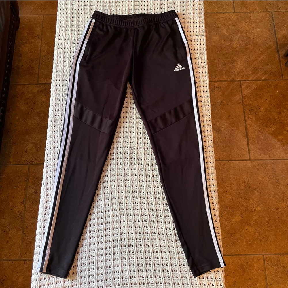 Adidas’s track pants women’s small black with white stripe